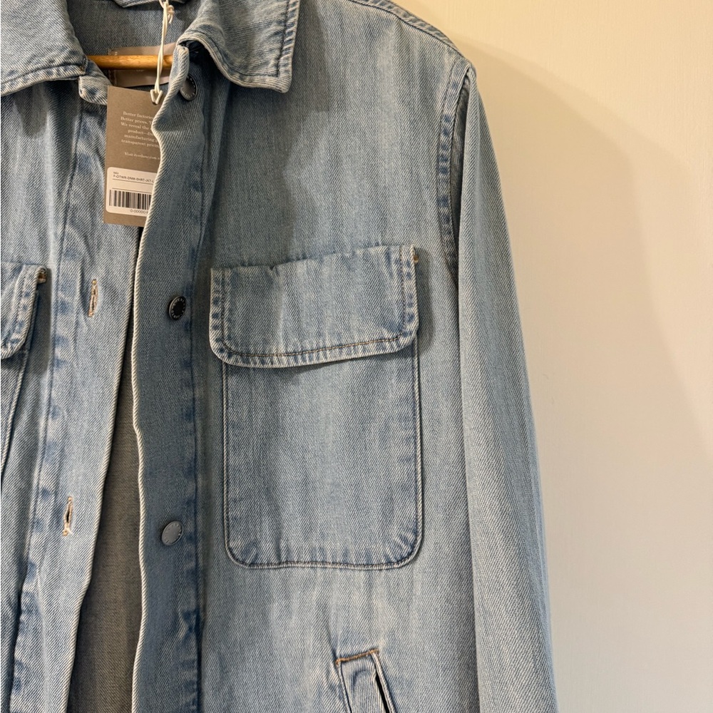 Everlane Oversized Boyfriend Denim Jacket S - Picture 3 of 5